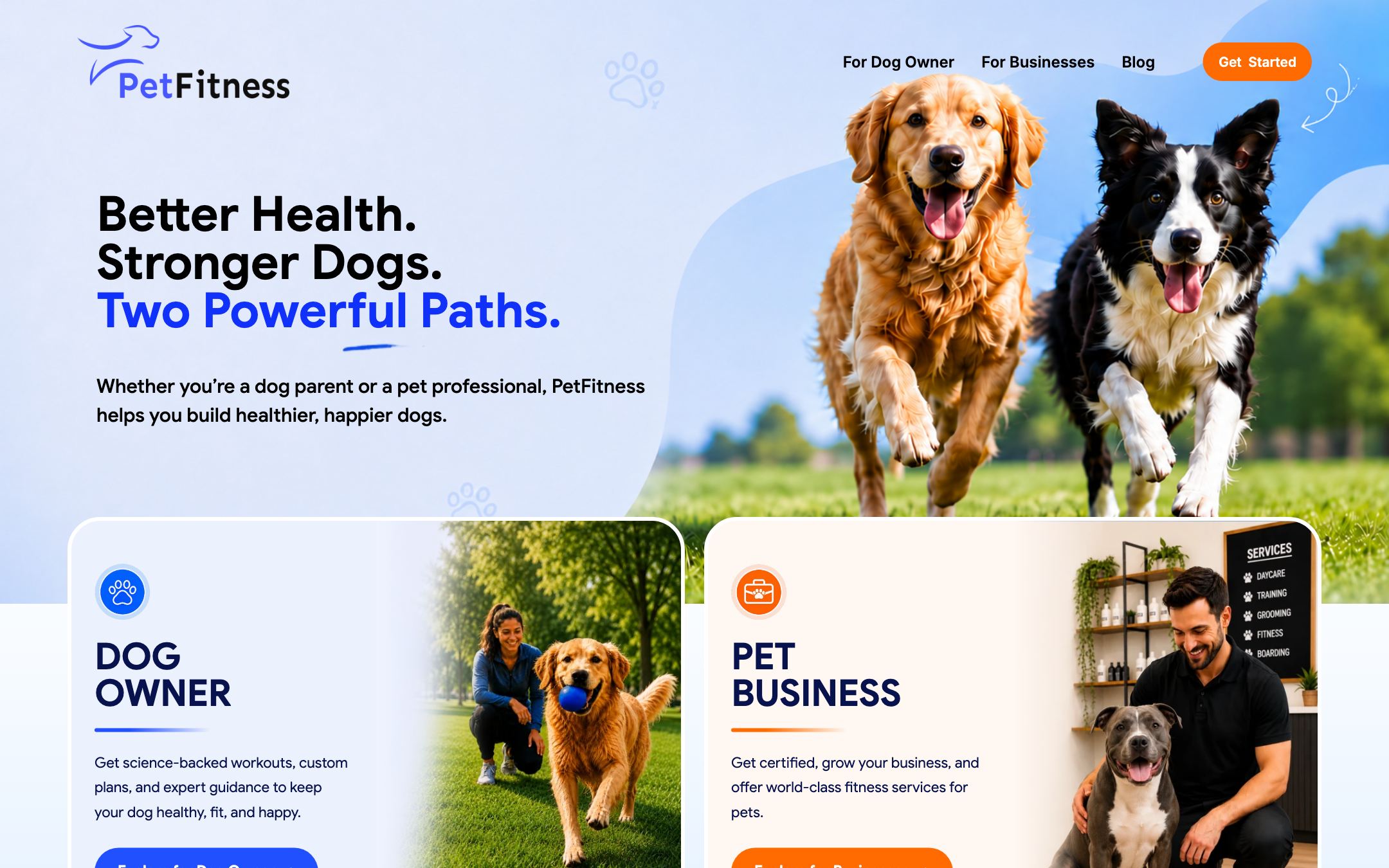 PetFitness — Startseite